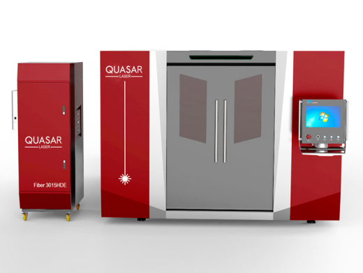 Лазерный станок Quasar F3015HDE-III 3,0 кВт с ограждением и сменным столом